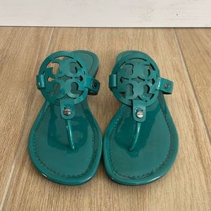 Tory Burch logo flat sandals
